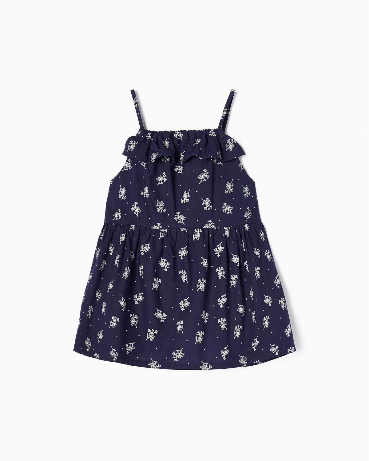 Cotton Top With Floral Pattern For Girls