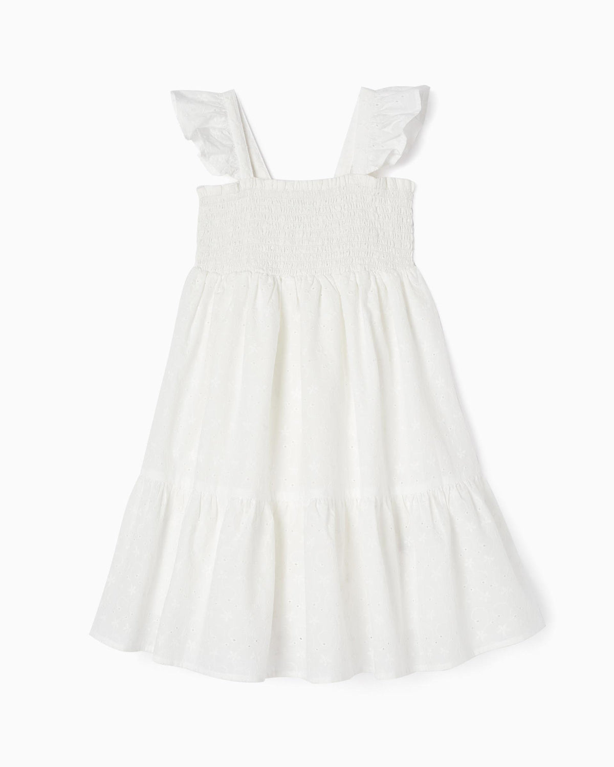 Dress With English Embroidery For Girls