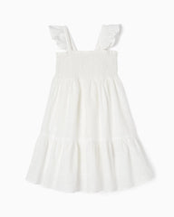 Dress With English Embroidery For Girls