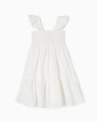 Dress With English Embroidery For Girls