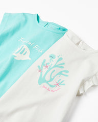 Pack 2 T-Shirts For Baby Girls 'Sea Creatures'