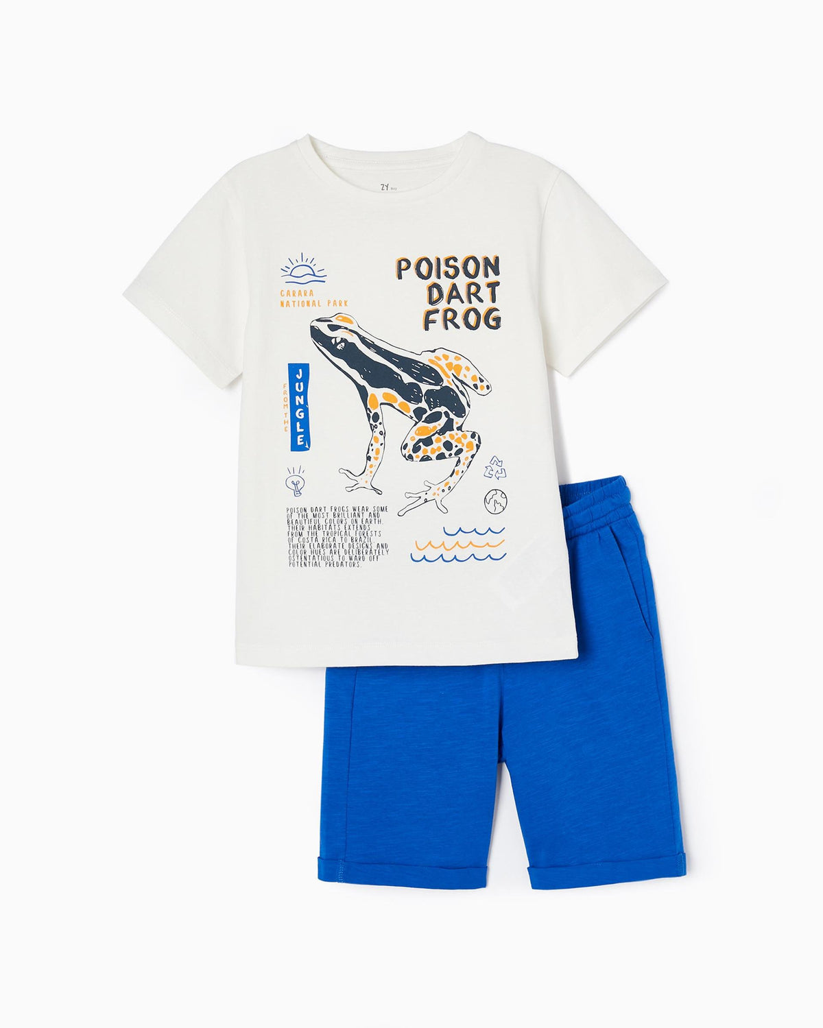 T-Shirt + Shorts For Boys 'Frog'
