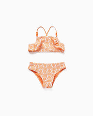 Floral Bikini With Beads And Frills Uv 80 Protection For Girls 'You&Me'