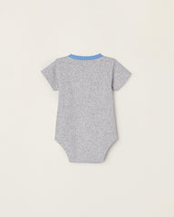 Cotton Ribbed Bodysuit For Newborn Baby Boys