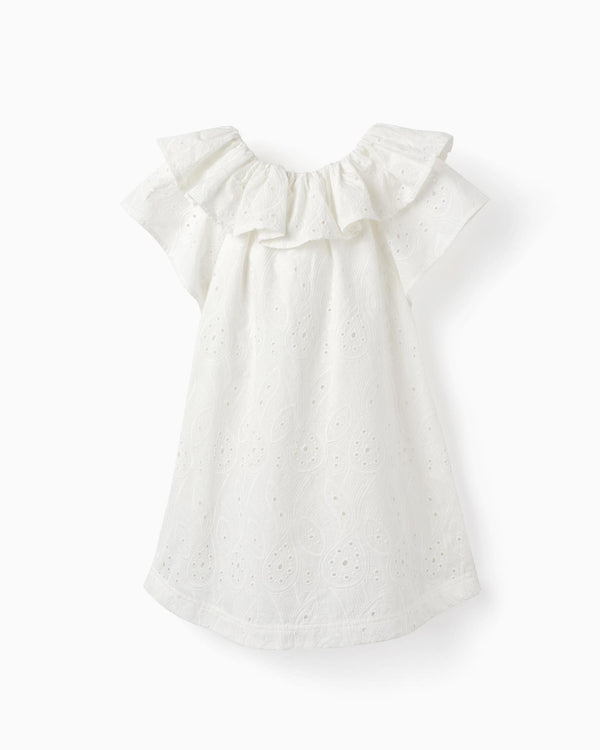 Dress With English Embroidery For Girls