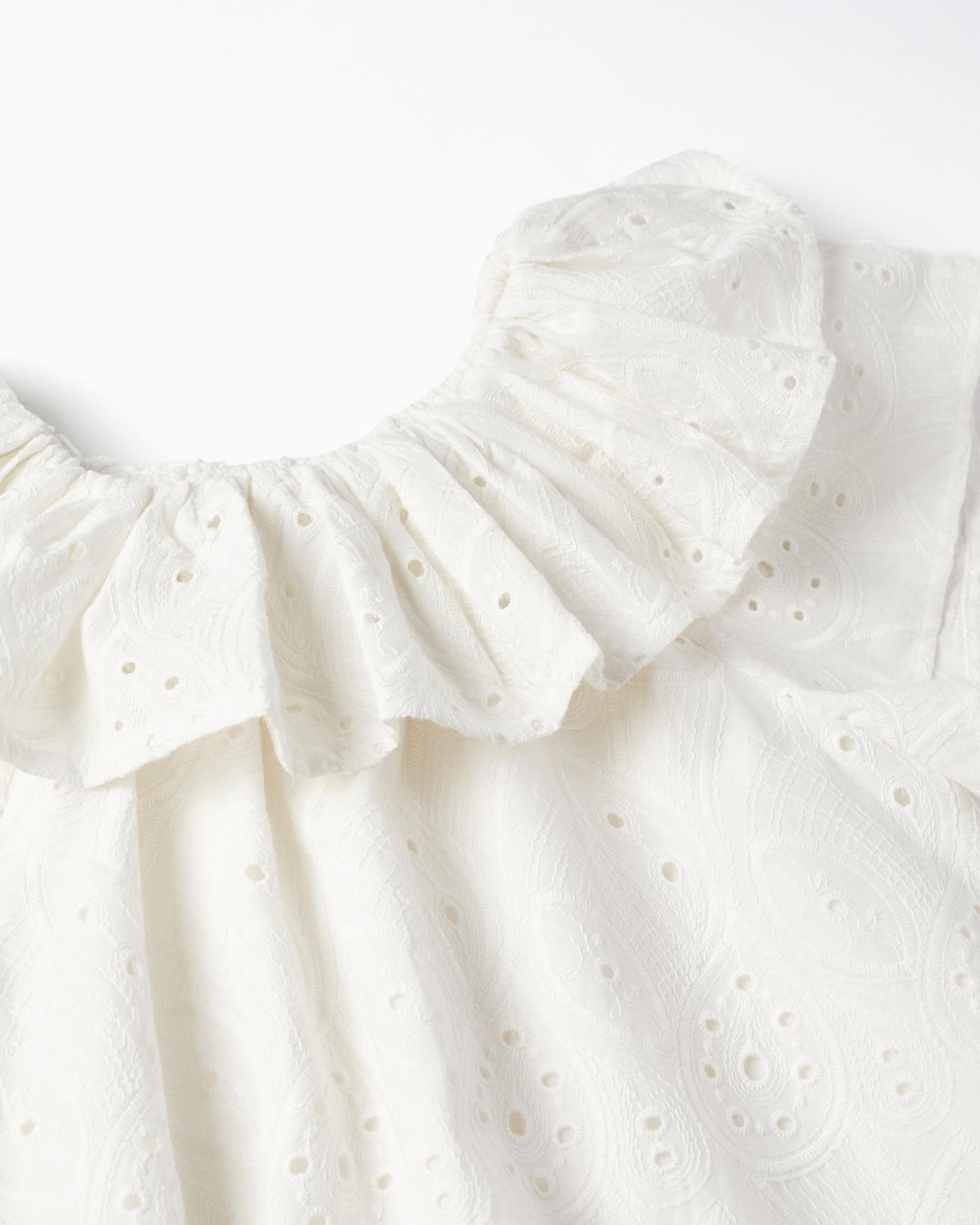 Dress With English Embroidery For Girls
