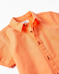 Cotton And Linen Shirt For Boys