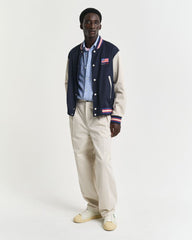 REG COTTON LINEN STRIPE SS SHIRT Blue / S