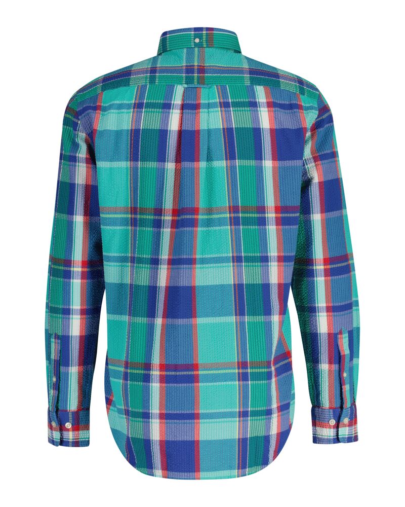 REG SEERSUCKER MADRAS SHIRT Blue / S