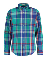 REG SEERSUCKER MADRAS SHIRT Blue / S