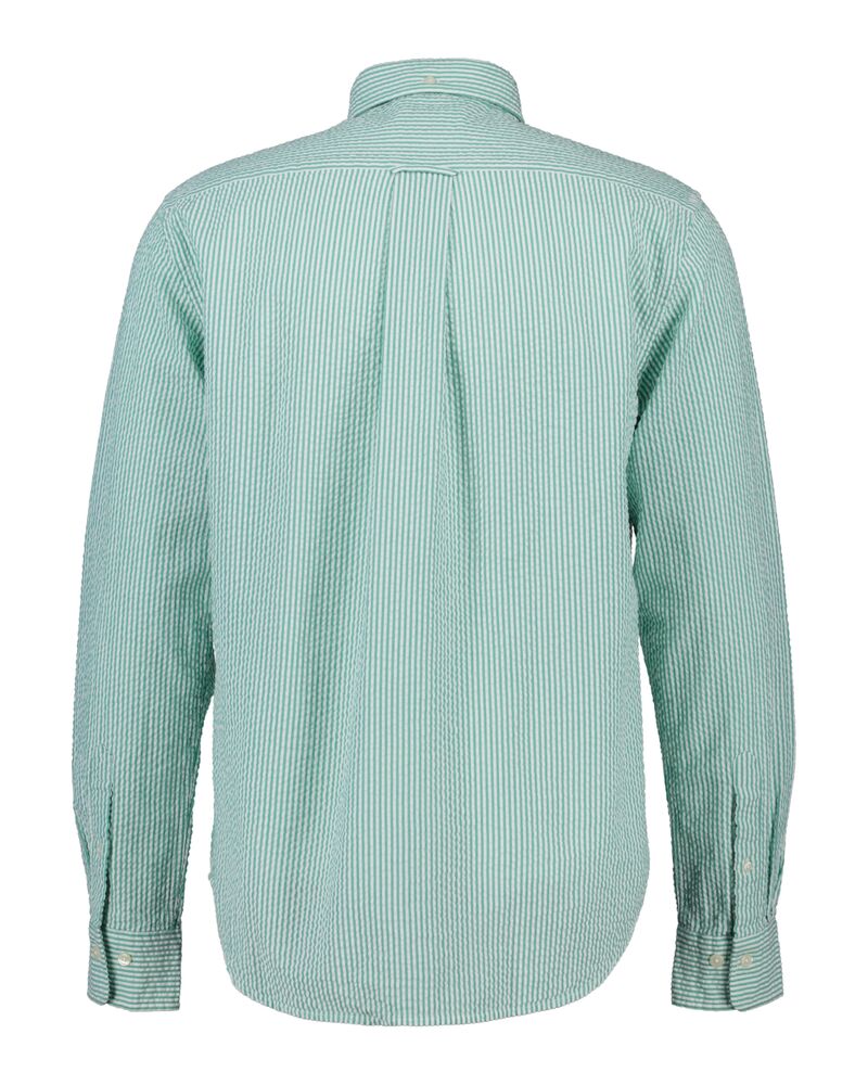 REG SEERSUCKER STRIPE SS SHIRT Green / S