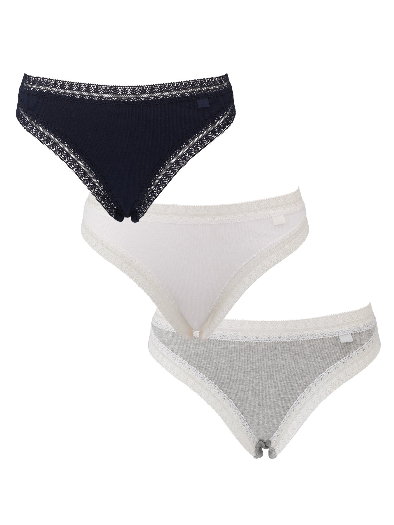 KBX 3 Pack Cotton High Leg Brief