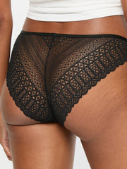 KBX 3 Pack Lace High Leg Brief