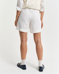 Relaxed Fit Linen Blend Pull-On Shorts
