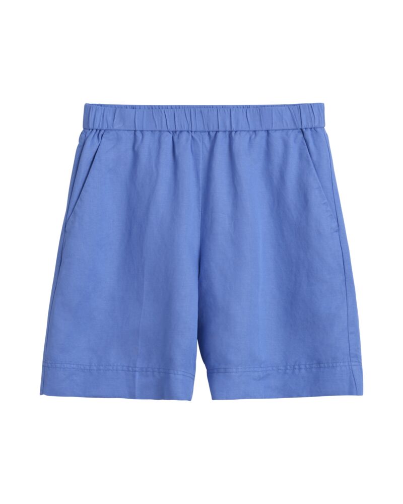 Relaxed Fit Linen Blend Pull-On Shorts