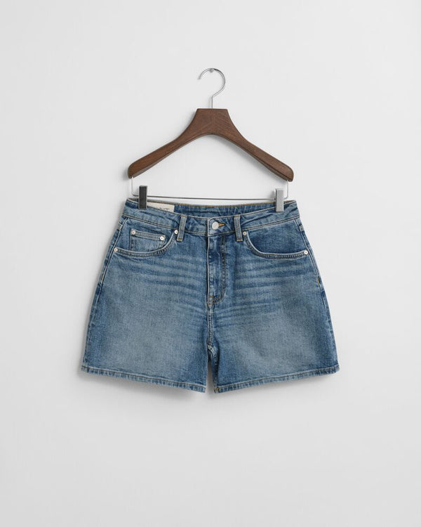 Regular Fit Denim Shorts