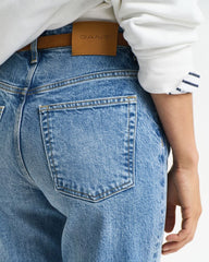 Straight Leg Cropped Jeans