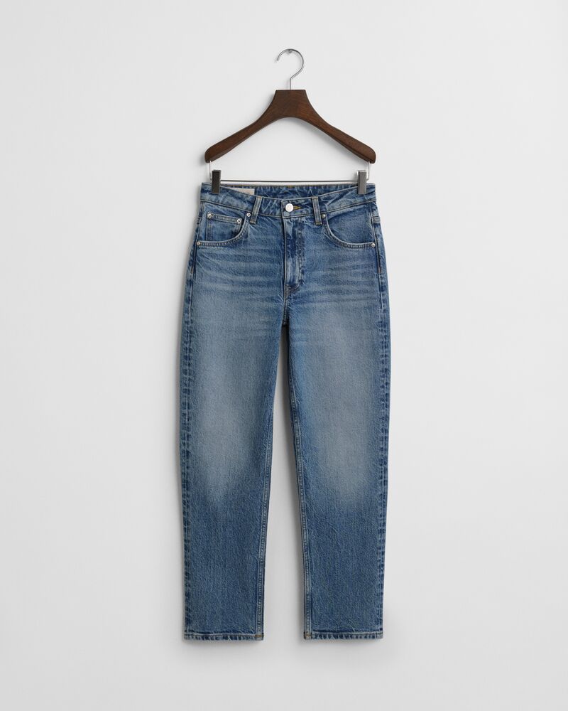 Straight Leg Cropped Jeans