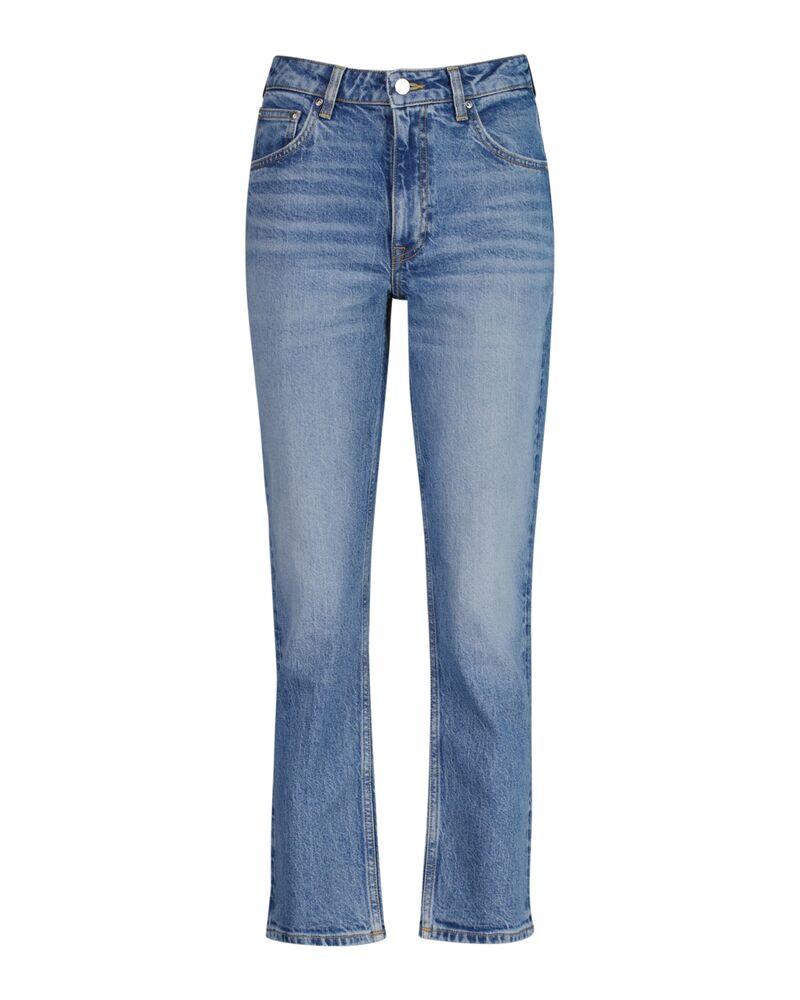 Straight Leg Cropped Jeans