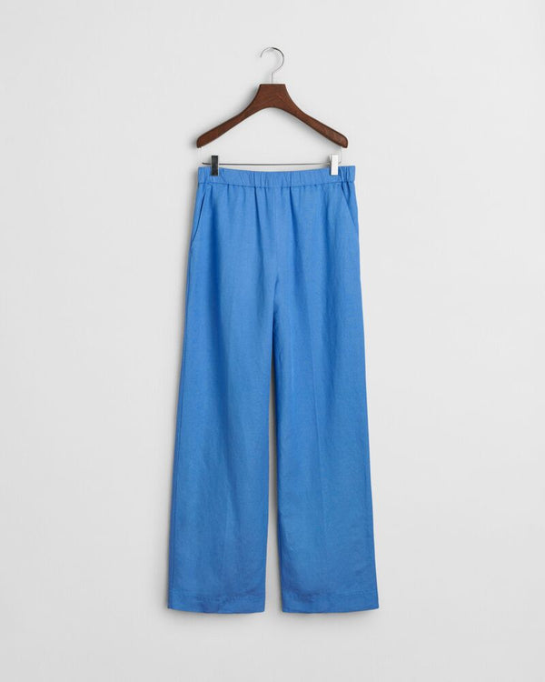 Relaxed Fit Linen Blend Pull-On Pants