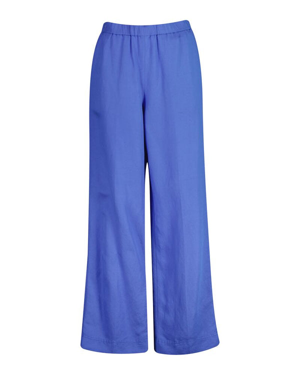 Relaxed Fit Linen Blend Pull-On Pants