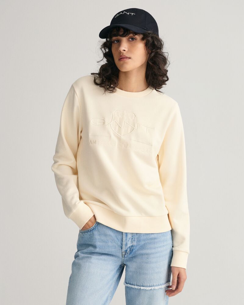REG TONAL SHIELD C-NECK SWEAT Beige / S
