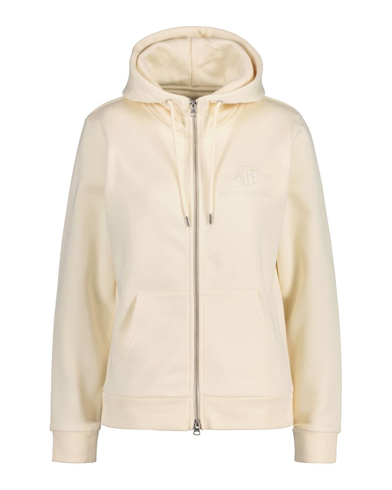REG TONAL SHIELD ZIP HOODIE Beige / S