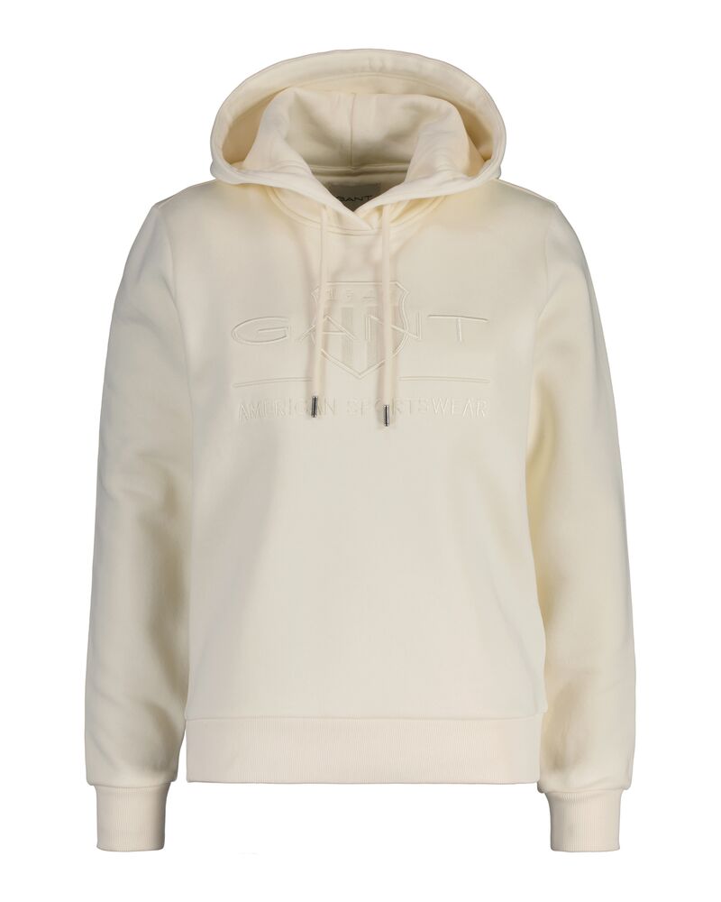 REG TONAL SHIELD HOODIE Beige / S
