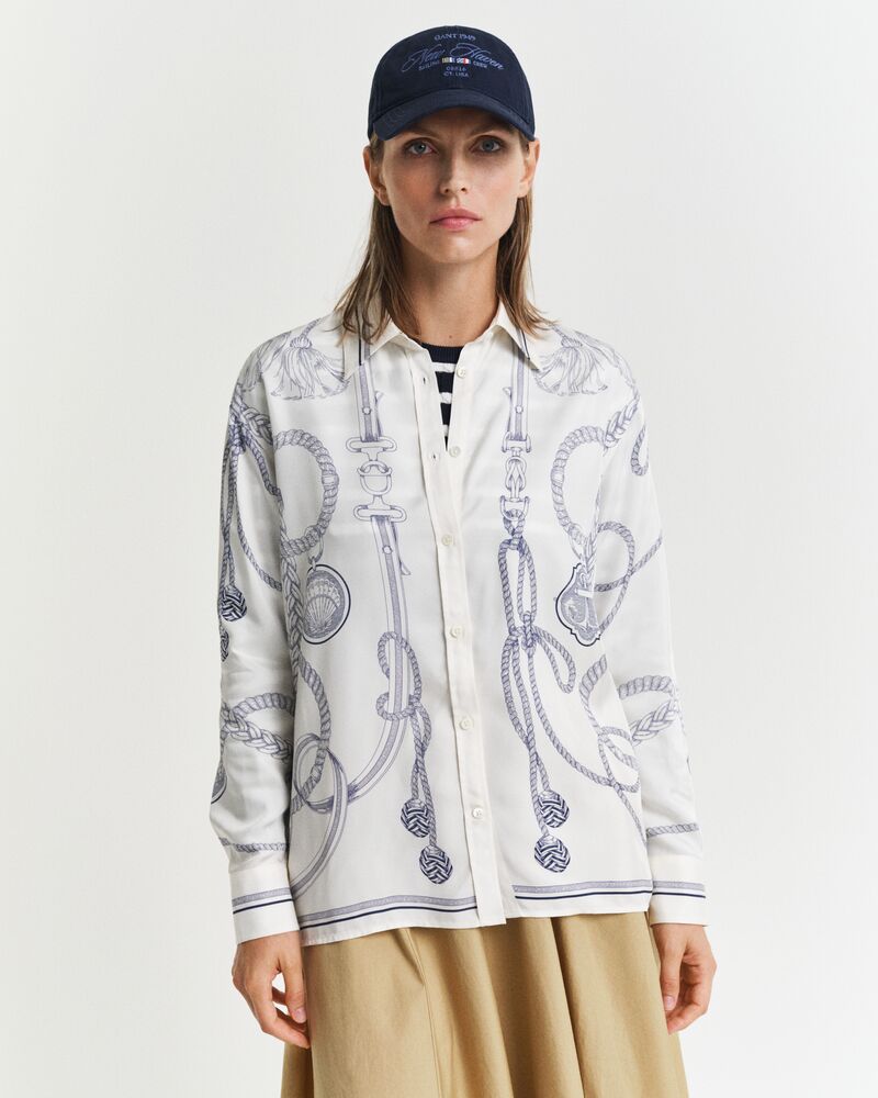 Relaxed Fit Sailing Print Shirt