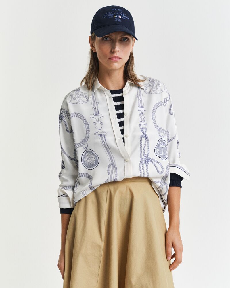 Relaxed Fit Sailing Print Shirt