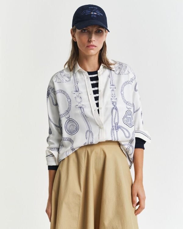 Relaxed Fit Sailing Print Shirt