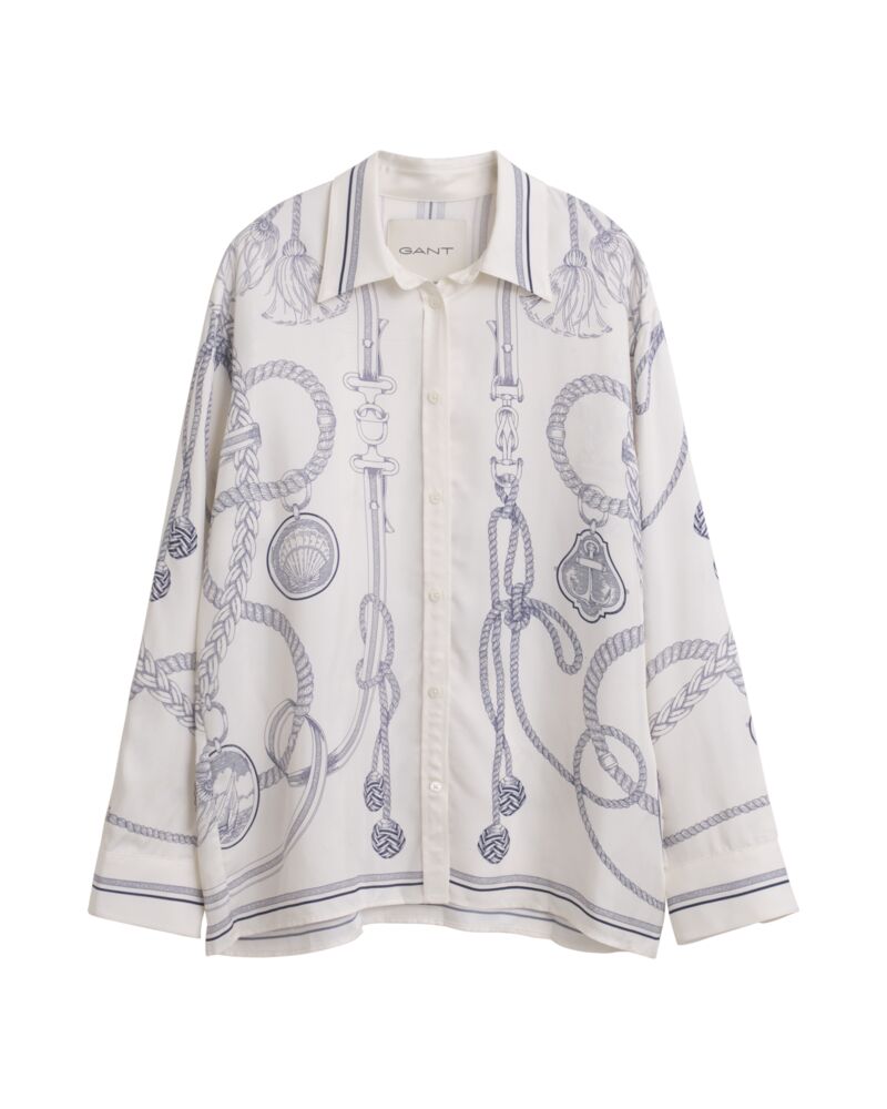 Relaxed Fit Sailing Print Shirt
