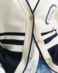 GANT VARSITY V-NECK CARDIGAN Beige / S