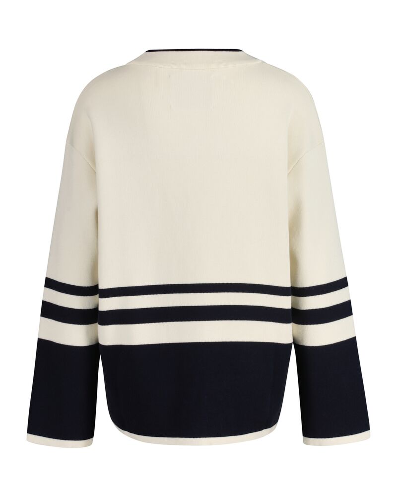 GANT VARSITY V-NECK CARDIGAN Beige / S