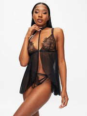 Ann Summers Loveable Touch Crotchless Babydoll Set