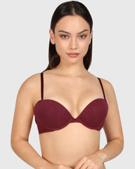 La Senza Trend Remix Plunge Bra Dark Red / 34B