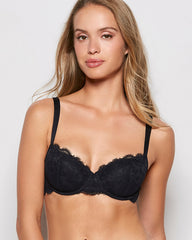 La Senza Lightly Lined Balconette Bra with Allover Lace