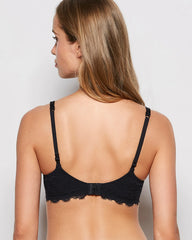 La Senza Lightly Lined Balconette Bra with Allover Lace
