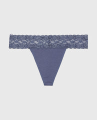 La Senza Thong Panty With Lace Trim