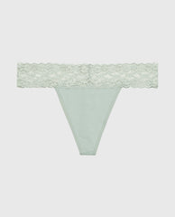 La Senza Thong Panty With Lace Trim