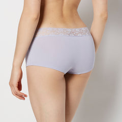 La Senza Boyshort Panty With Lace Trim
