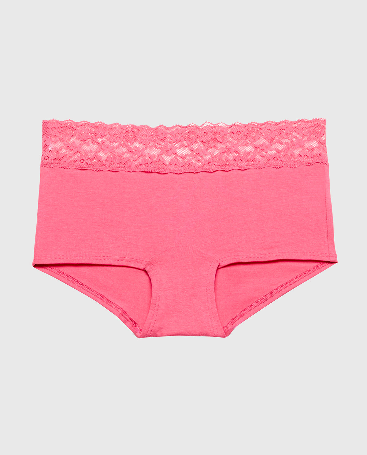 La Senza Boyshort Panty With Lace Trim