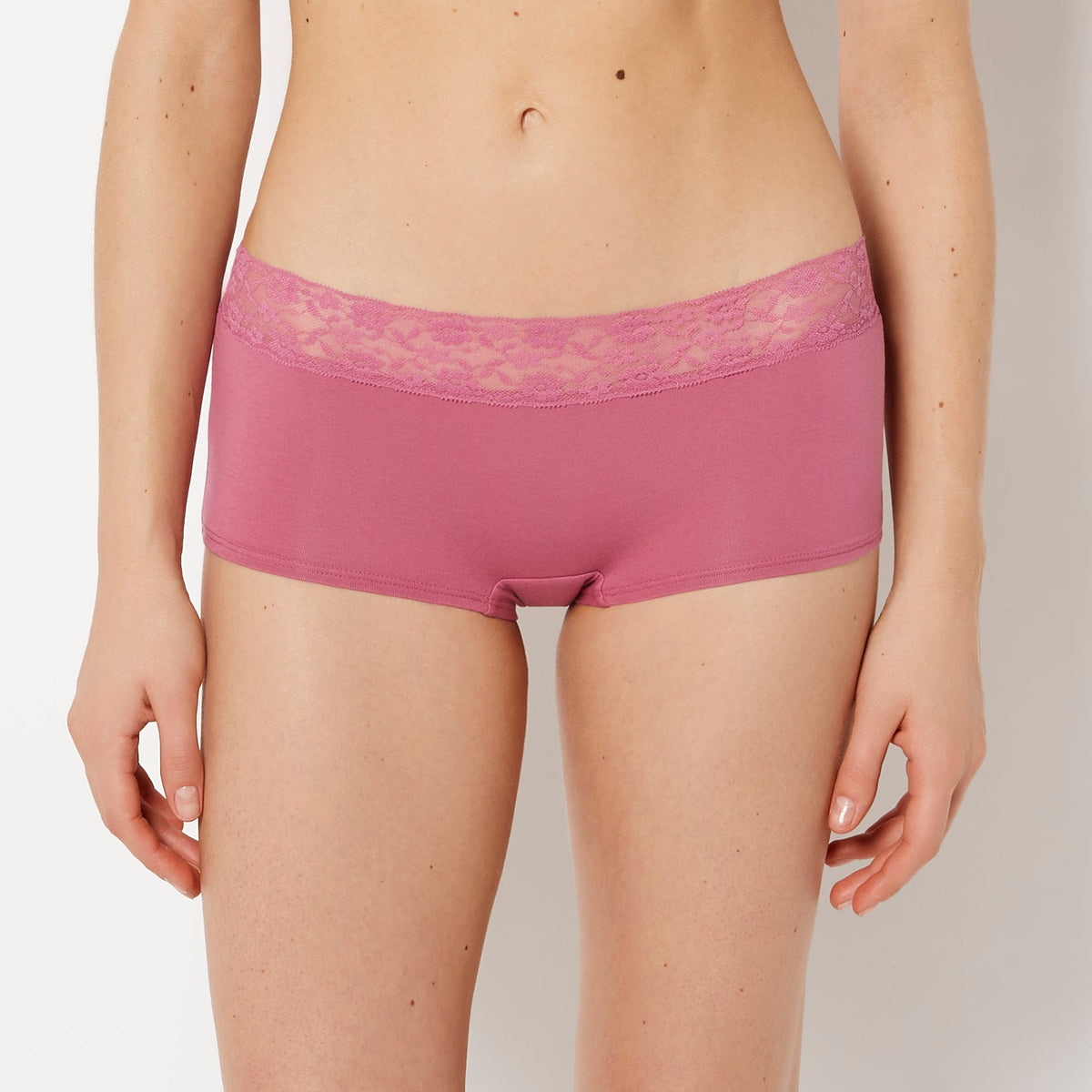 La Senza Boyshort Panty With Lace Trim