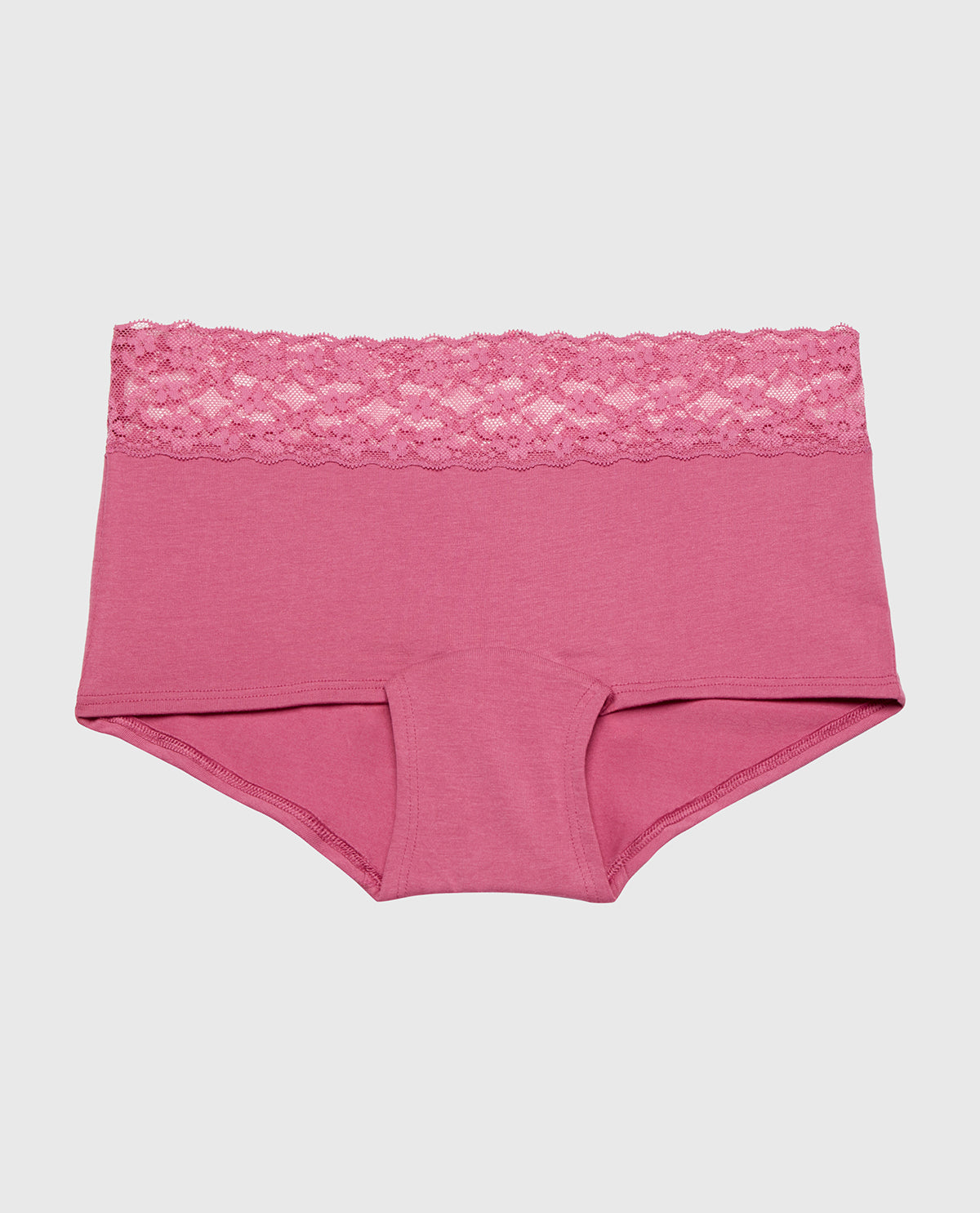 La Senza Boyshort Panty With Lace Trim