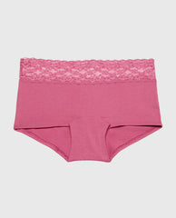 La Senza Boyshort Panty With Lace Trim