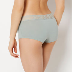 La Senza Boyshort Panty With Lace Trim