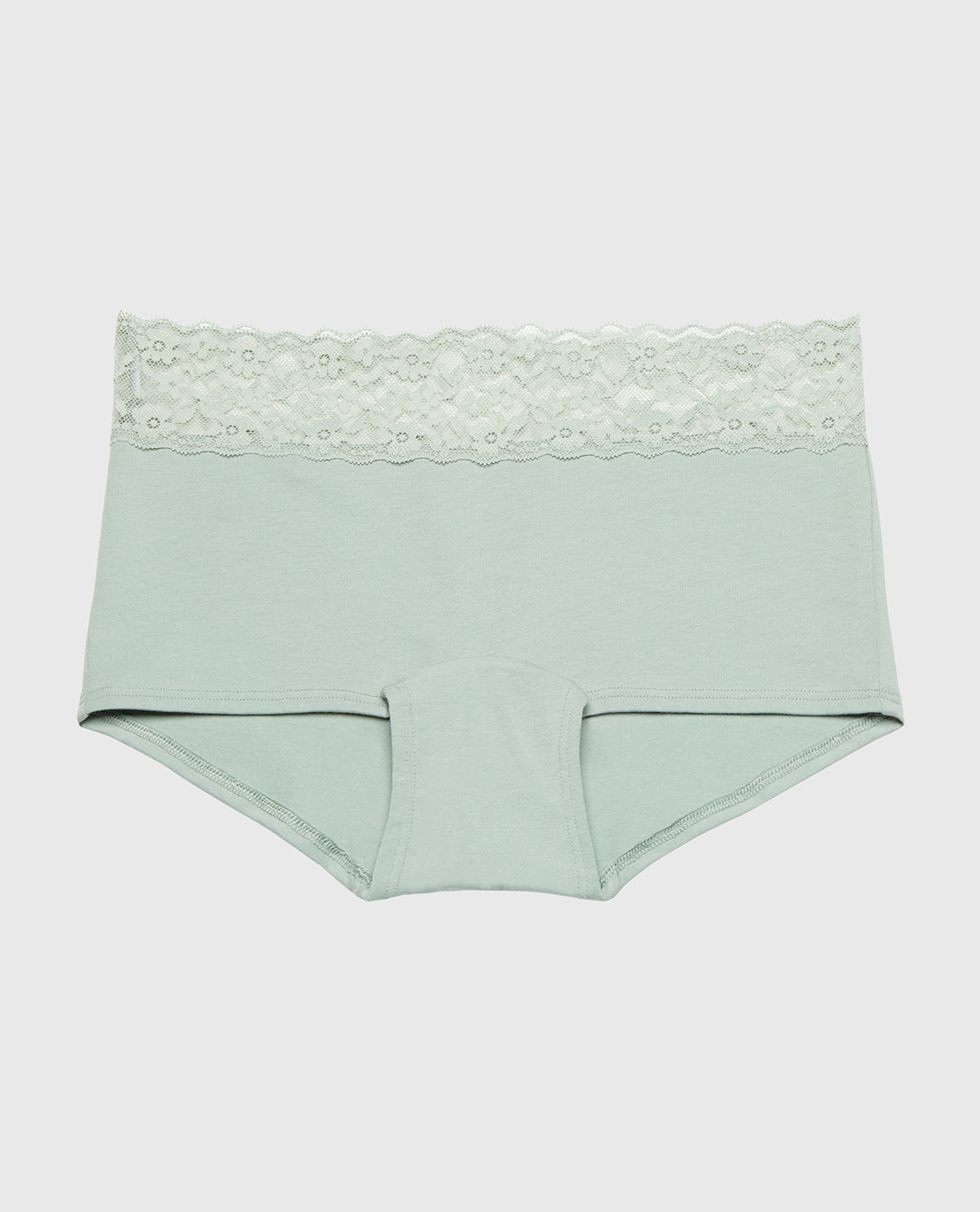 La Senza Boyshort Panty With Lace Trim