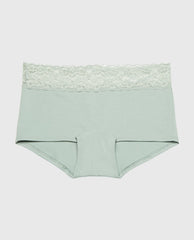 La Senza Boyshort Panty With Lace Trim
