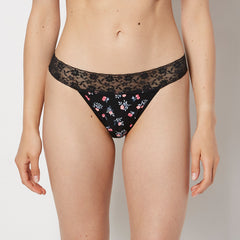 La Senza Thong Panty With Lace Trim