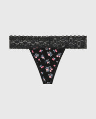 La Senza Thong Panty With Lace Trim